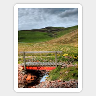 Shetland Scene Sticker